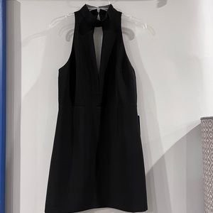 Little Black Dress Halter Neck Lace Detail